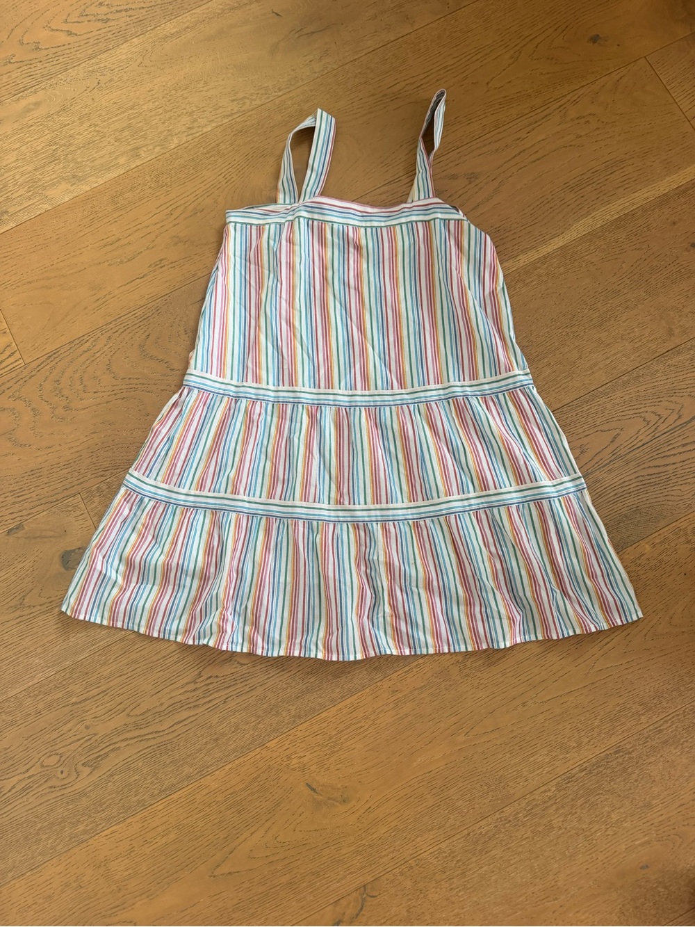 Warm Multicolor Pastel Stripe Sundress